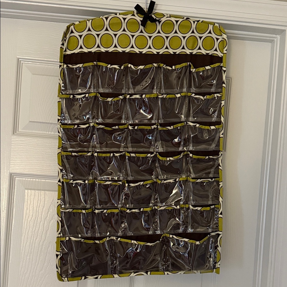 Hanging Accessory Organizer with Clear Pockets